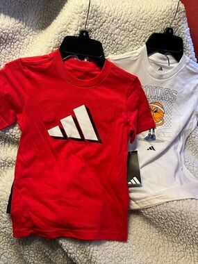 Bundle of 2 NWT Adidas Sets Shorts and T-Shirt Size 6